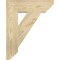 Ekena Millwork Traditional Slat Rough Sawn Bracket, Douglas Fir, 4"W x 16"D x 20"H BKT04X16X20TRA06RDF - alternate 2